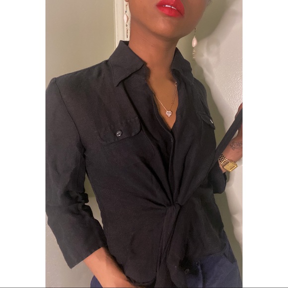 Front Tie Blouse - Picture 2 of 3